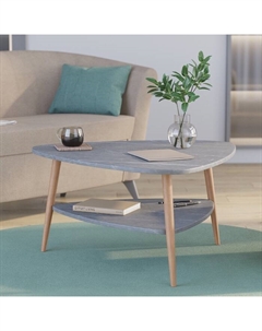 Стол журнальный «Дельта», 780×770×418 мм, цвет чёрный мрамор Гранд кволити