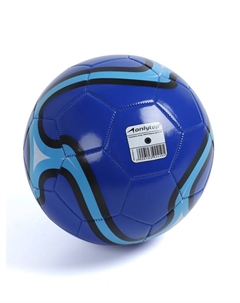 Футбольный мяч, машинная сшивка, 32 панели, р. 5, PVC, синий Onlytop