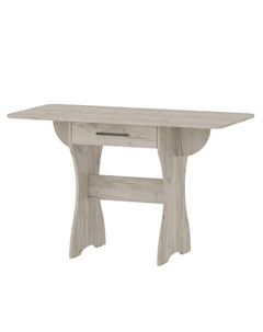Раскладной стол с ящиком, 600(1200)×570×750 мм, цвет дуб крафт серый Гранд кволити