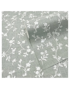 Обои антивандальные Anna 1868 – 71, на флизелиновой основе, 1.06×10 м, цвет белый/зелёный Flizelini