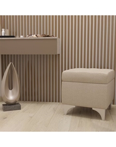 Банкетка «Жозефина 2», 460×460×450 мм, рогожка, цвет бежевый Гранд кволити