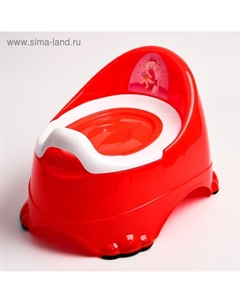 Горшок детский антискользящий «Бэйби-Комфорт» с крышкой, съёмная чаша, цвет МИКС для девочки Ddstyle