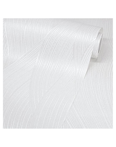 Обои антивандальные Wave 1878 – 11, на флизелиновой основе, 1.06×10 м, цвет белый Flizelini