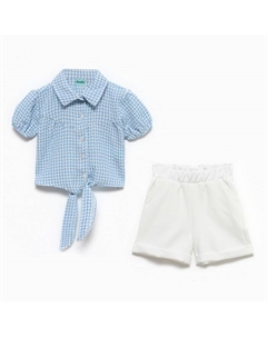 Комплект для девочки, цвет голубой, рост 98 см Bebus