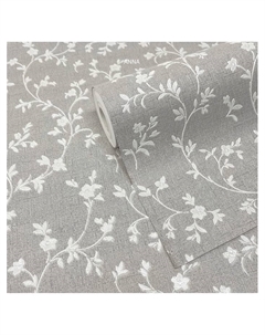 Обои антивандальные Anna 1868 – 62, на флизелиновой основе, 1.06×10 м, цвет белый/серый Flizelini