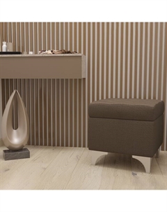 Банкетка «Жозефина 2», 460×460×450 мм, рогожка, цвет тёмно-коричневый Гранд кволити