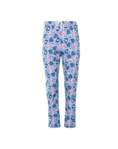 Брюки женские с принтом, цвет голубой, размер 50 Ohana market