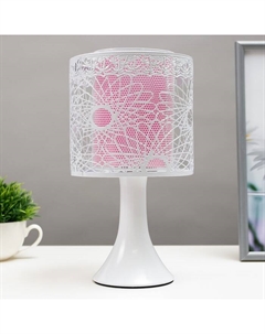 Светильник с выключателем «Леандр» 1хG4 20 Вт белый-розовый 15×15×27 см Risalux