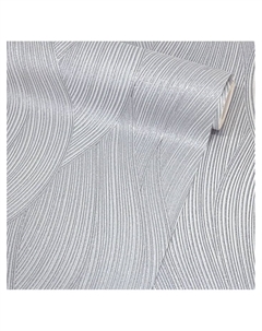 Обои антивандальные Wave 1878 – 22, на флизелиновой основе, 1.06×10 м, цвет серый Flizelini