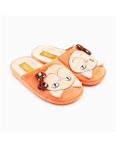 Тапочки детские закрытые, размер 34, оранжевые Forio