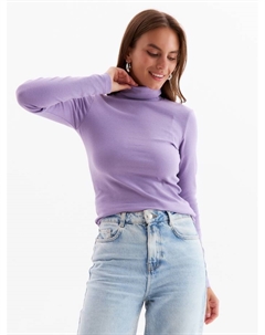 Водолазка женская : Basic line, размер 52, лиловая Minaku