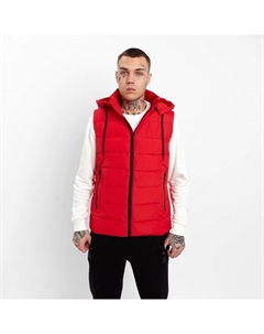 Жилет утепленный мужской, цвет красный, размер 48 White cotton