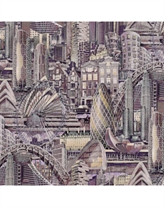 Обои виниловые на бумажной основе Вояж-81 11СБ2 0,53х10,05 м Брянские обои