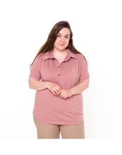 Поло женское, цвет пудра, размер 52 Натали