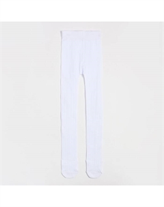 Колготки детские «вертикальная полоска», цвет белый, рост 116-122 Чудесная пара