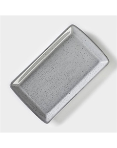 Блюдо для подачи Nebbia, 12×20.5 см, фарфор, серое Хорекс