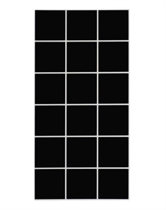 Стеновая панель самоклеящаяся «Квадрат», 300×600 мм, цвет чёрный, 10 шт. Take it easy