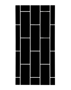 Стеновая панель самоклеящаяся «Кирпич», 300×600 мм, цвет чёрный, 10 шт. Take it easy