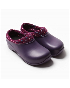 Галоши женские утепленные "Коро с отворотом" баклажан/горох фиолетовый, 38 Janette