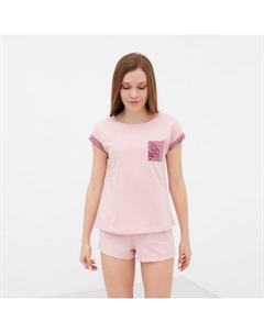 Футболка домашняя с карманом женская Wild, размер 52-54 Kaftan