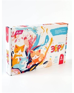 Набор для рисования на воде эбру, 6 цветов, А5 Kiki