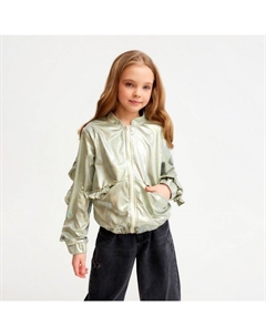 Жакет (бомбер) детский : Casual Collection KIDS, зелёный, рост 146 см Minaku