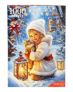 Пазл «Зимняя прогулка», 1000 деталей Рыжий кот