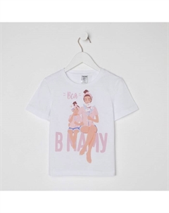 Футболка для девочки «В маму», белая, размер 28, рост 86-92 см Kaftan