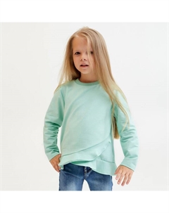 Свитшот для девочки с воланом «Basic line» размер 30 (98-104), цвет мята Kaftan