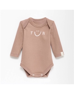 Боди с дл. рукавом Fun, рост 86-92 см, бежевый Крошка я