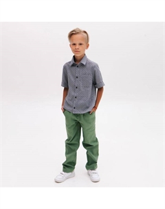 Брюки для мальчика : Casual collection KIDS, оливковые, рост 110 см Minaku