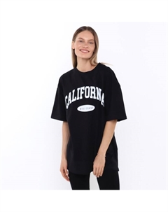 Футболка женская, цвет чёрный, размер OVERSIZE (42-46) Little secret