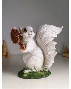 Фигурка полистоун «Белка с шишкой», с глиттером, 26×28 см Хорошие сувениры