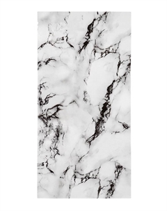 Стеновая панель самоклеящаяся, 300×600 мм, цвет мрамор бьянко негро, 10 шт. Take it easy