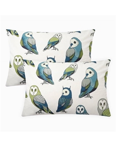 Комплект наволочек «. Совушки», 50×70 см, 2 шт., поплин, хлопок 100% Этель