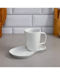 Чайный набор Lotus, 2 предмета: чашка 300 мл, блюдце, фарфор, Иран Керамика ручной работы