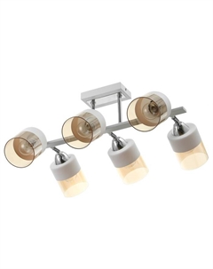 Люстра «Алатея» 6хЕ27 40 Вт бело-хромовый 55×43×28 см Bayerlux