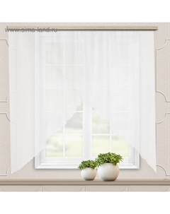 Комплект штор для кухни Марианна 300х160см, белый, пэ100% Witerra