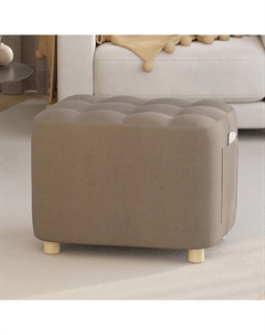 Банкетка «Вики», 530×400×460 мм, велюр, цвет орех Гранд кволити