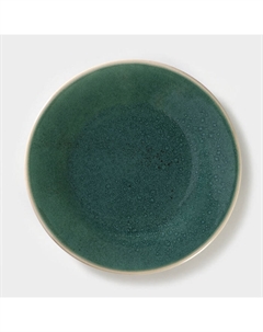 Тарелка Erboso reattivo, d=20 см, фарфор, зелёная Хорекс