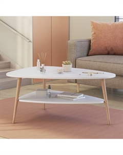 Стол журнальный «Трио», 900×675×418 мм, цвет белый снег Гранд кволити