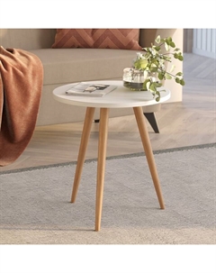 Стол журнальный «Сфера», 450×450×496 мм, цвет белый снег Гранд кволити