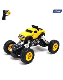 Джип радиоуправляемый «Краулер», работает от аккумулятора, цвет жёлтый Автоград