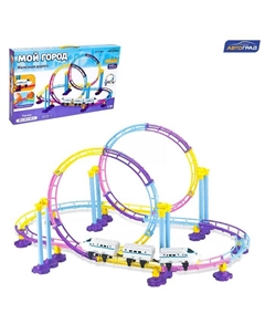 Железная дорога «Мой город», свет и звук, работает от батареек Автоград