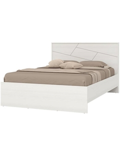 Кровать «Аделина», 1400×2000 мм, встроенное основание, цвет рамух белый Гранд кволити