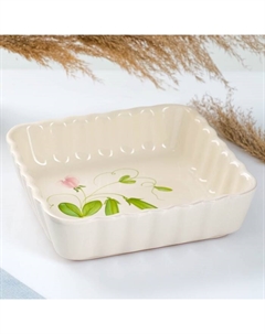 Форма для запекания «Горох», 1.5 л, 6.5×25 см, керамика, кремовая Псковский гончар