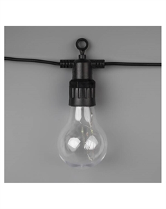 Гирлянда «Белт-лайт» 5 м с насадками «Роса», IP44, УМС, тёмная нить, 50 LED, свечение мульти, 3 В Luazon lighting