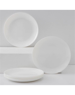 Набор десертных тарелок Diwali, d=19 см, стеклокерамика, 6 шт., цвет белый Luminarc