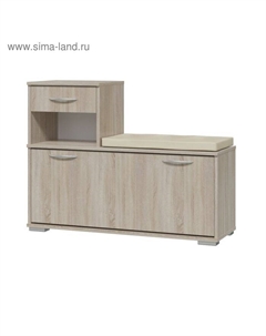 Тумба под обувь «Лира», 1000×330×755 мм, цвет дуб сонома Гранд кволити