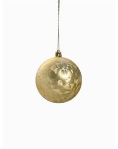 Ёлочные игрушки «Туман», шары новогодние, набор 4 шт., d=8 см, золотистый Зимнее волшебство